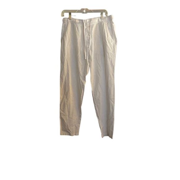 Zara NWT, women’s white relaxed, fit pants size large - Picture 2 of 5